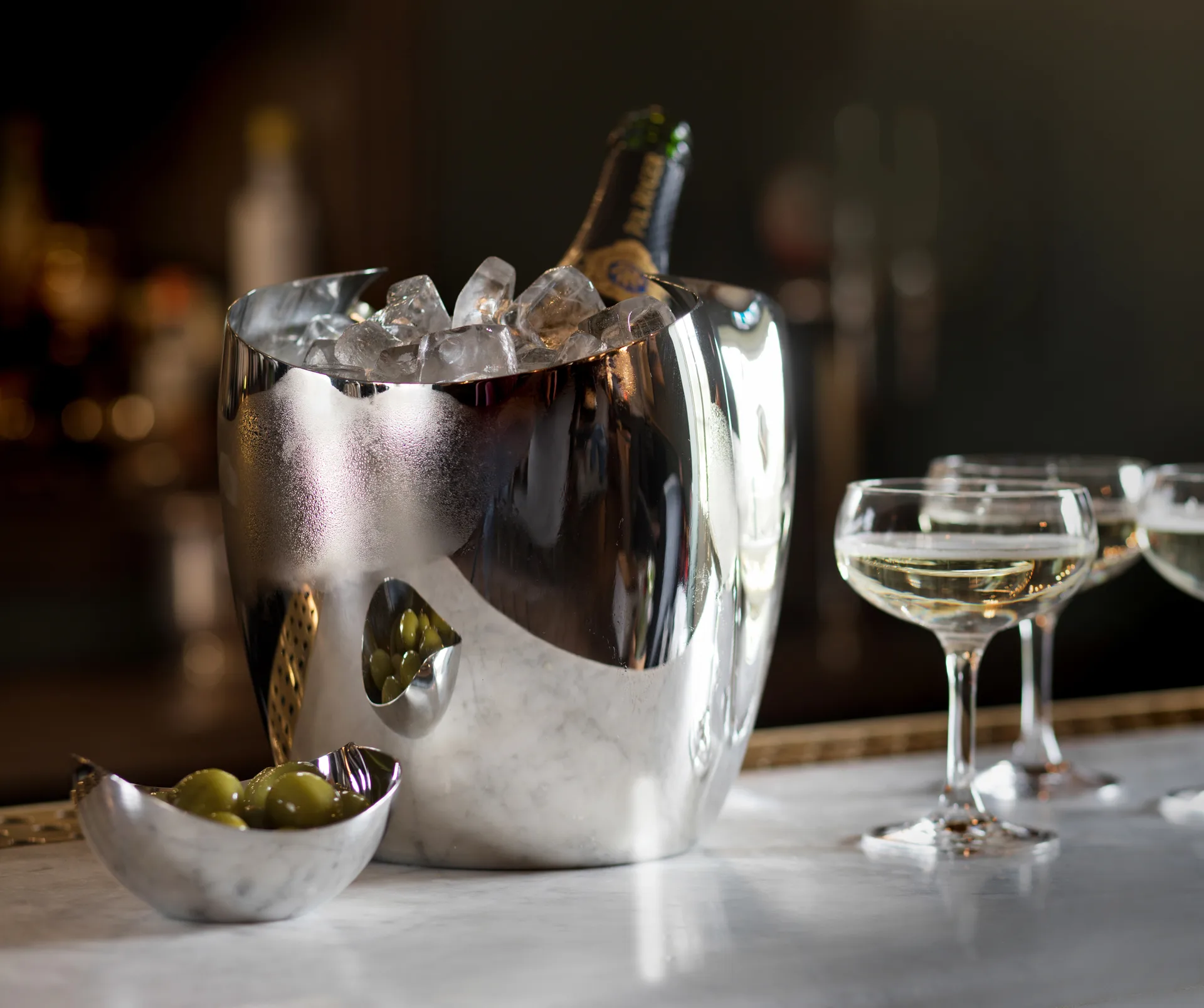 Drift champagnekjøler-vinkjøler, Rustfritt stål Robert Welch