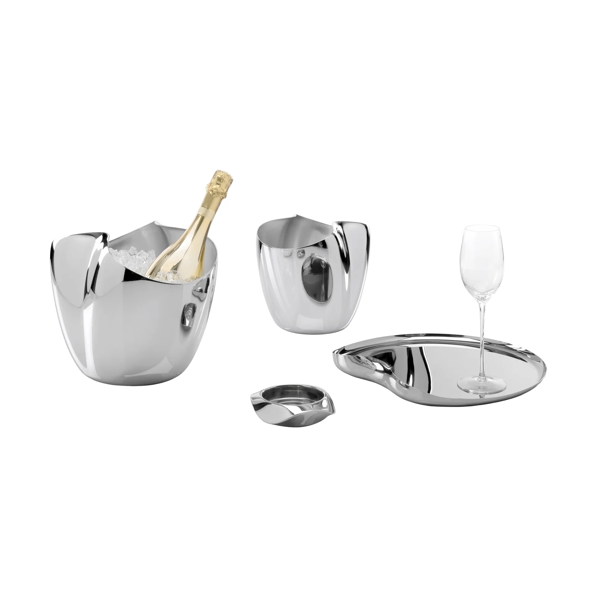 Drift underlag / coaster til vinflaske, Rustfritt stål Robert Welch