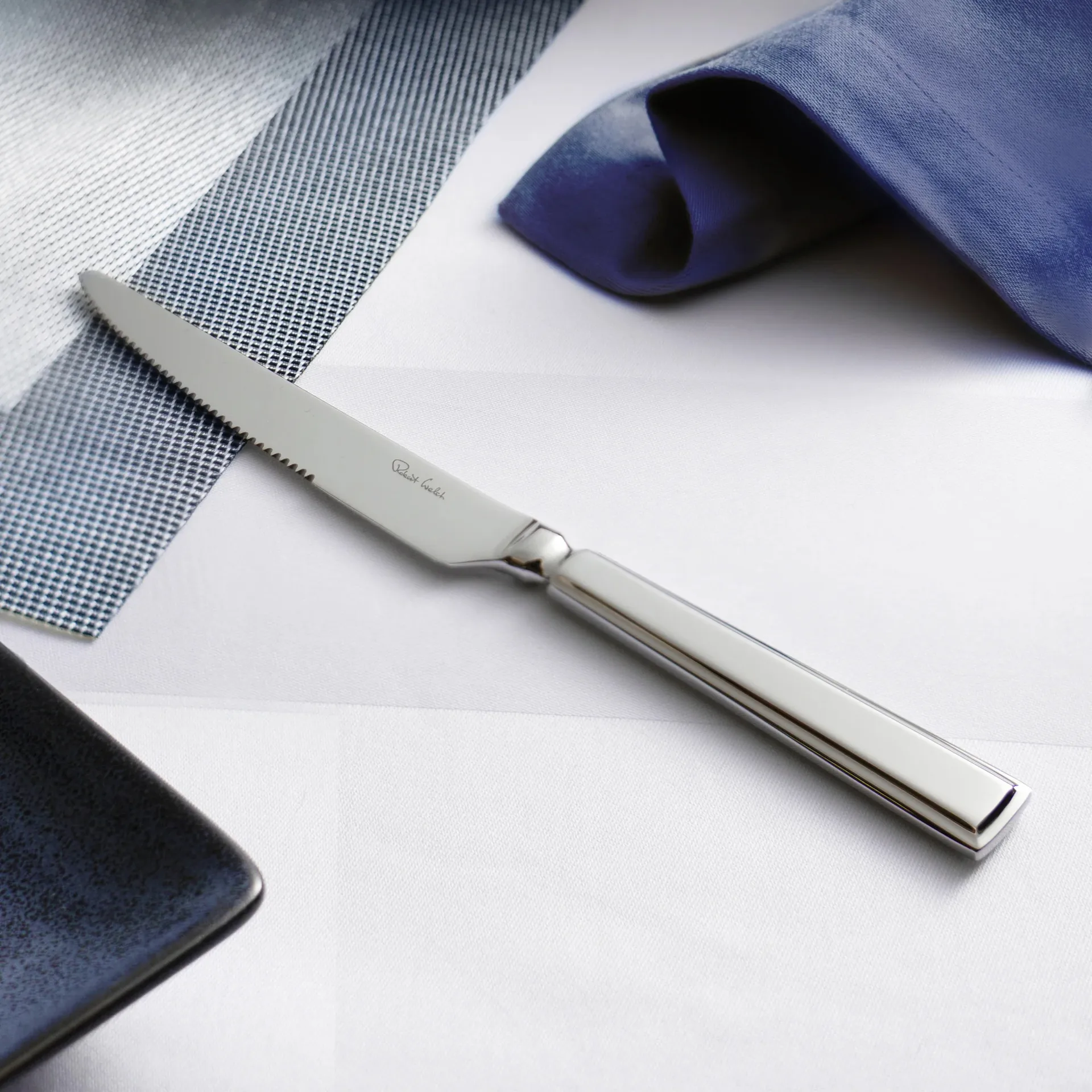 Fairford bright biffkniv, Rustfritt stål, 4-pakning Robert Welch