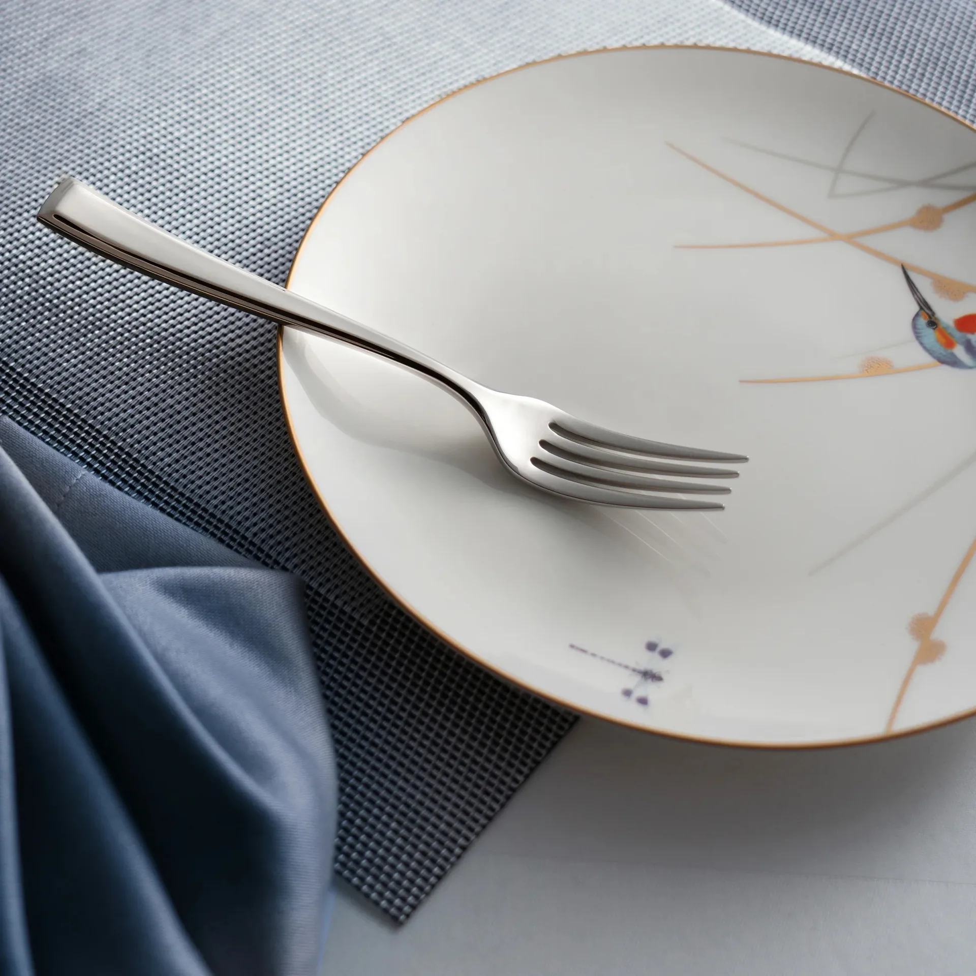 Fairford bright forrettgaffel, Rustfritt stål, 18,2 cm Robert Welch