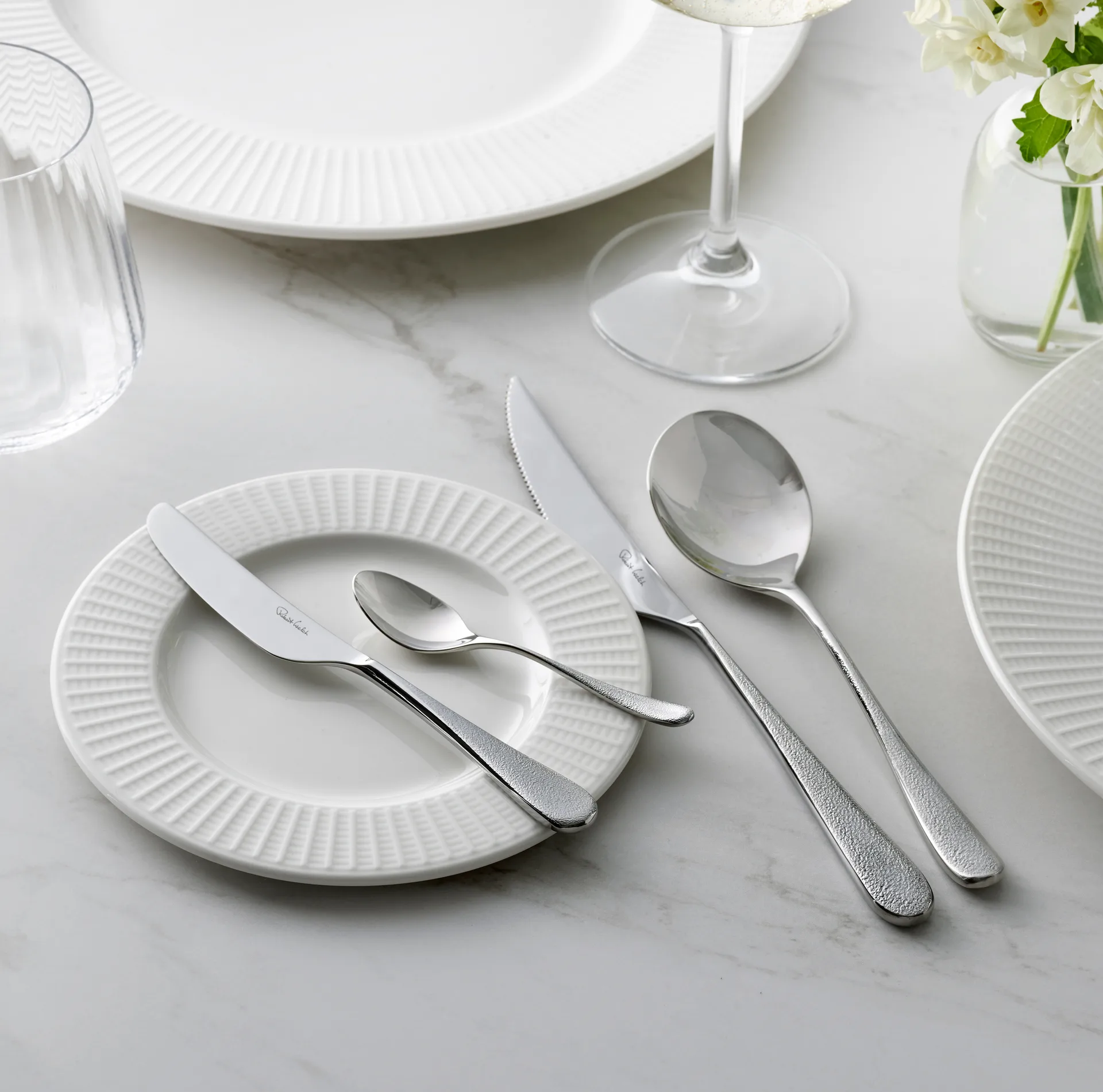 Sandstone smørkniv blank, Rustfritt stål Robert Welch