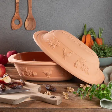 Lergryte rustico terrakotta - 4 pers - Römertopf