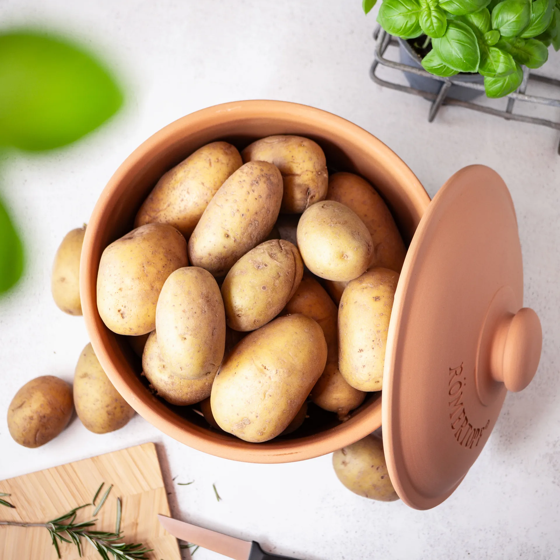 Römertopf potetgjemme, Terrakotta Römertopf