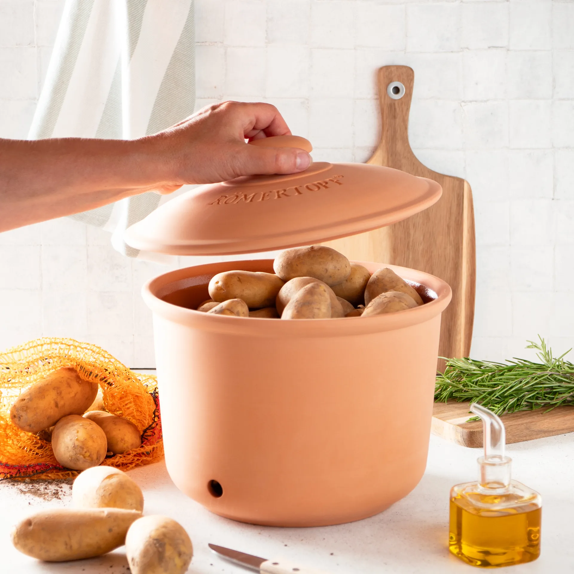 Römertopf potetgjemme, Terrakotta Römertopf