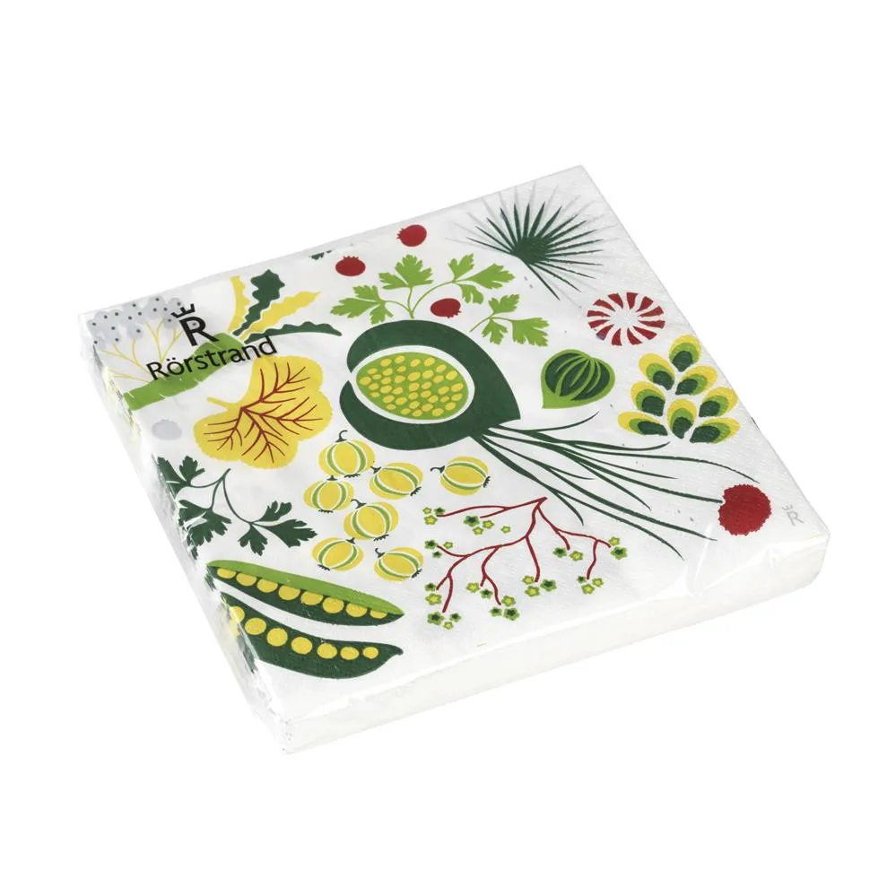 Kulinara serviett 20-pakning, Hvit Rörstrand