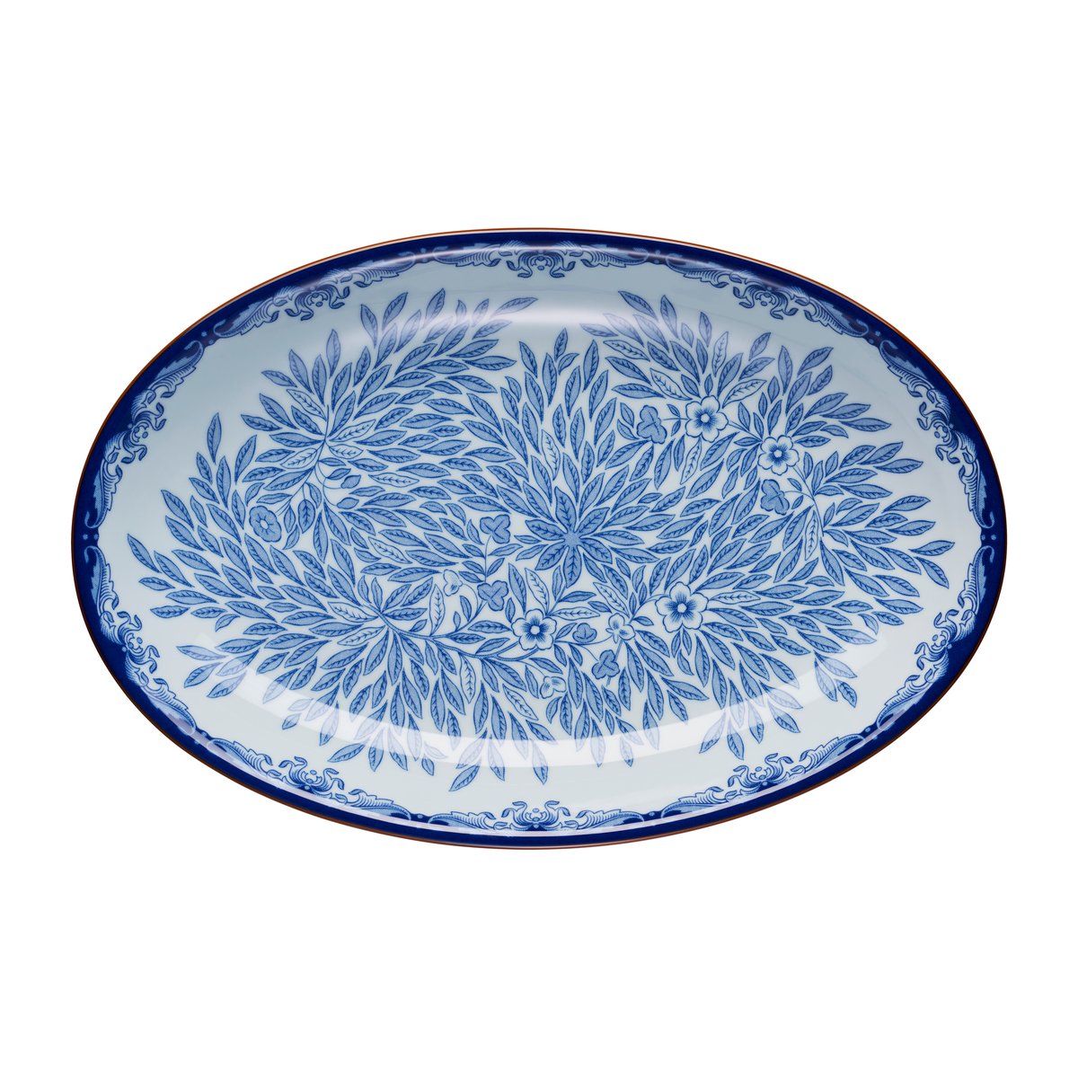 Rörstrand Ostindia Floris ovalt serveringsfat 22 x 33 cm