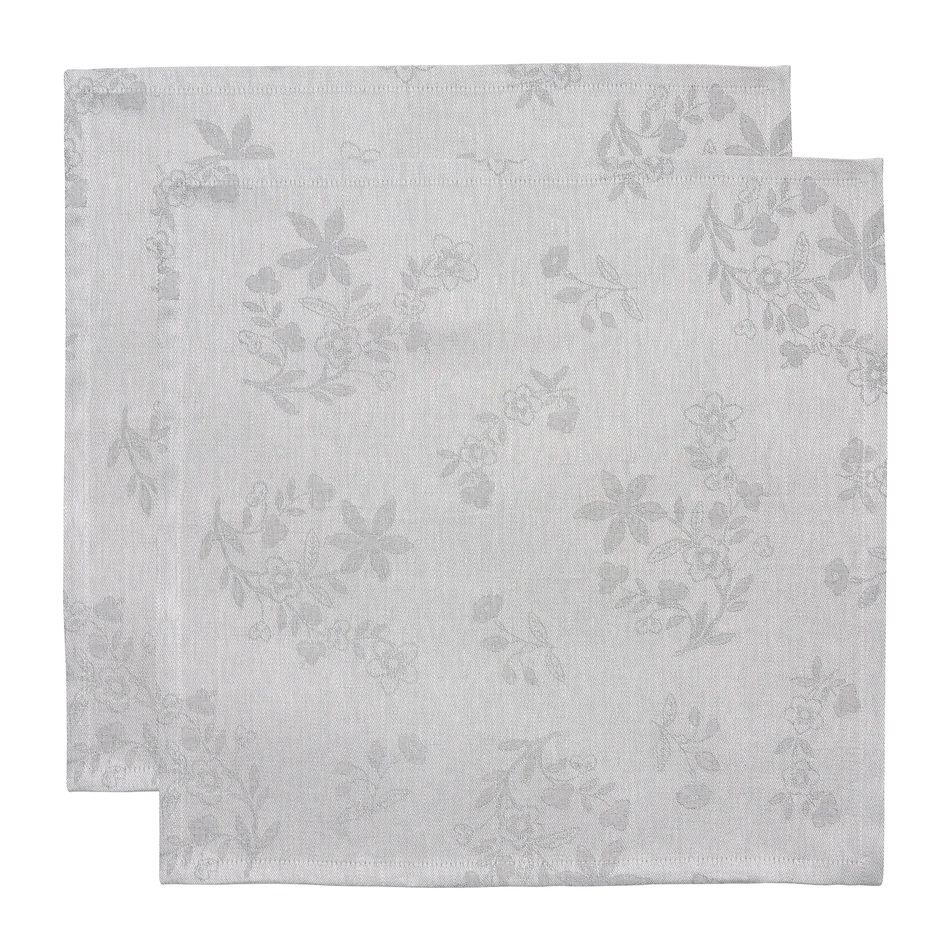 Ostindia Svart stoffserviett 45 x 45 cm 2-pakning, Svart Rörstrand