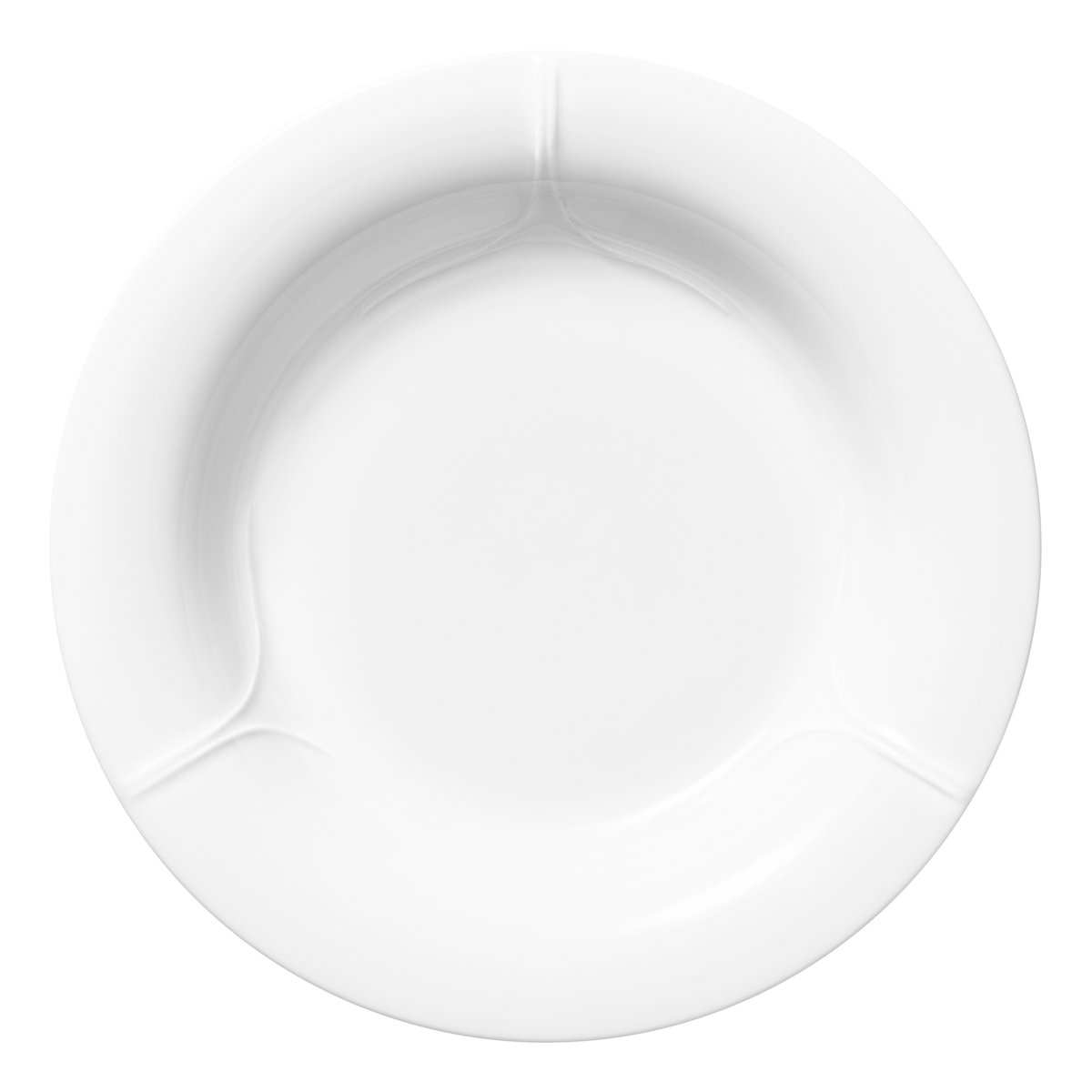 Rörstrand Pli Blanc dyp tallerken 23 cm Hvit