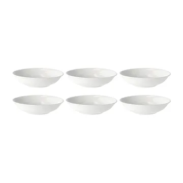 Swedish Grace dyp tallerken 19 cm 6-pk snø (hvit) - undefined - Rörstrand