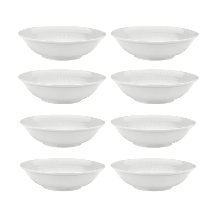 Swedish Grace dyp tallerken Ø19 cm 8-pakning - Snø (hvit) - Rörstrand