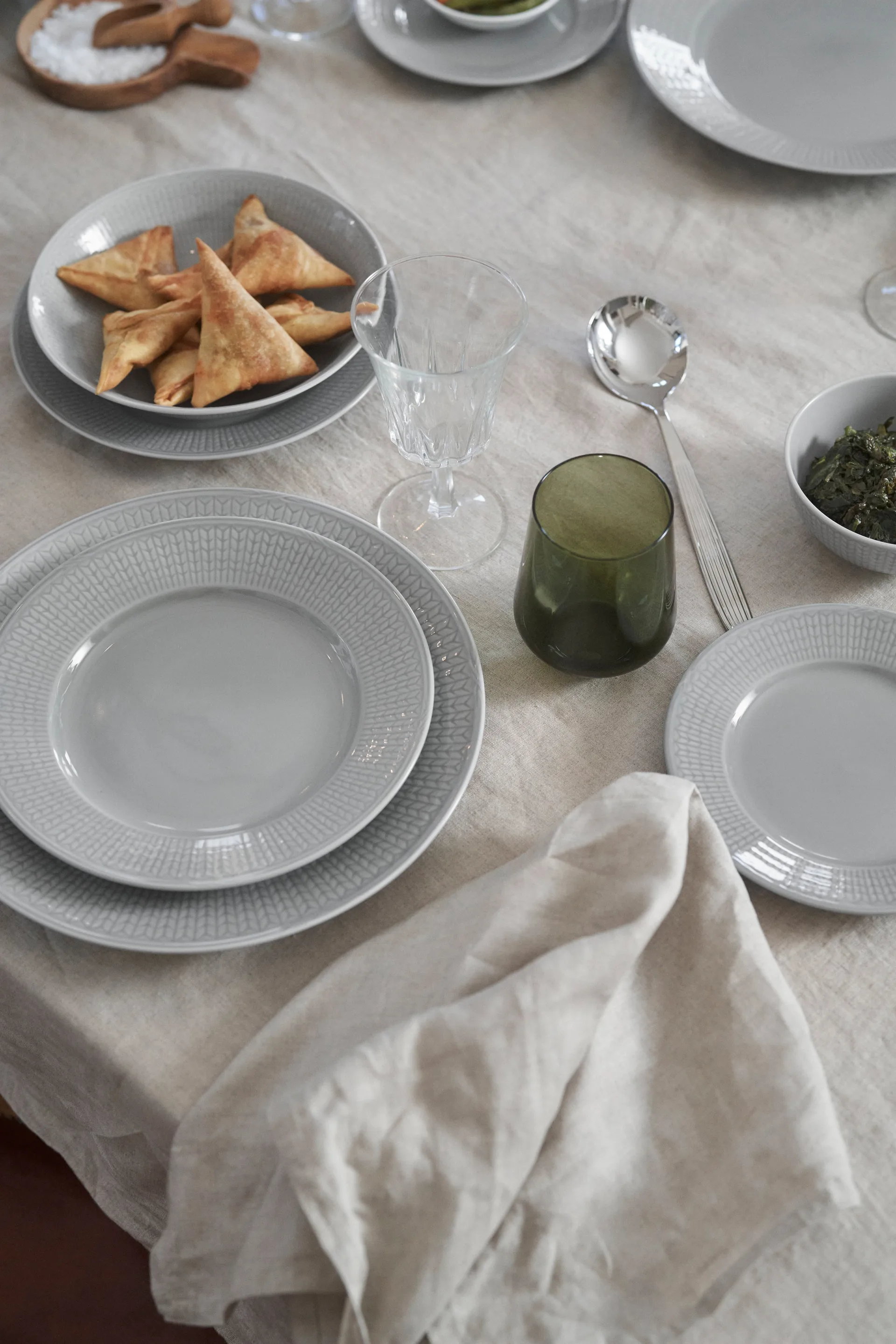 Swedish Grace dyp tallerken 25 cm 6-pk Tåke(grå),  Rörstrand