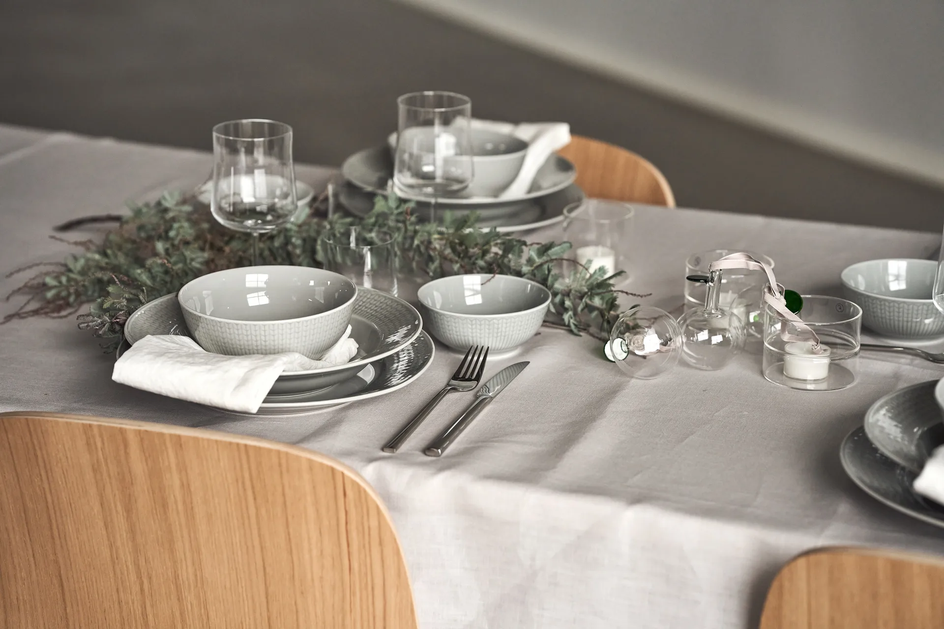 Swedish Grace dyp tallerken 25 cm 6-pk Tåke(grå),  Rörstrand