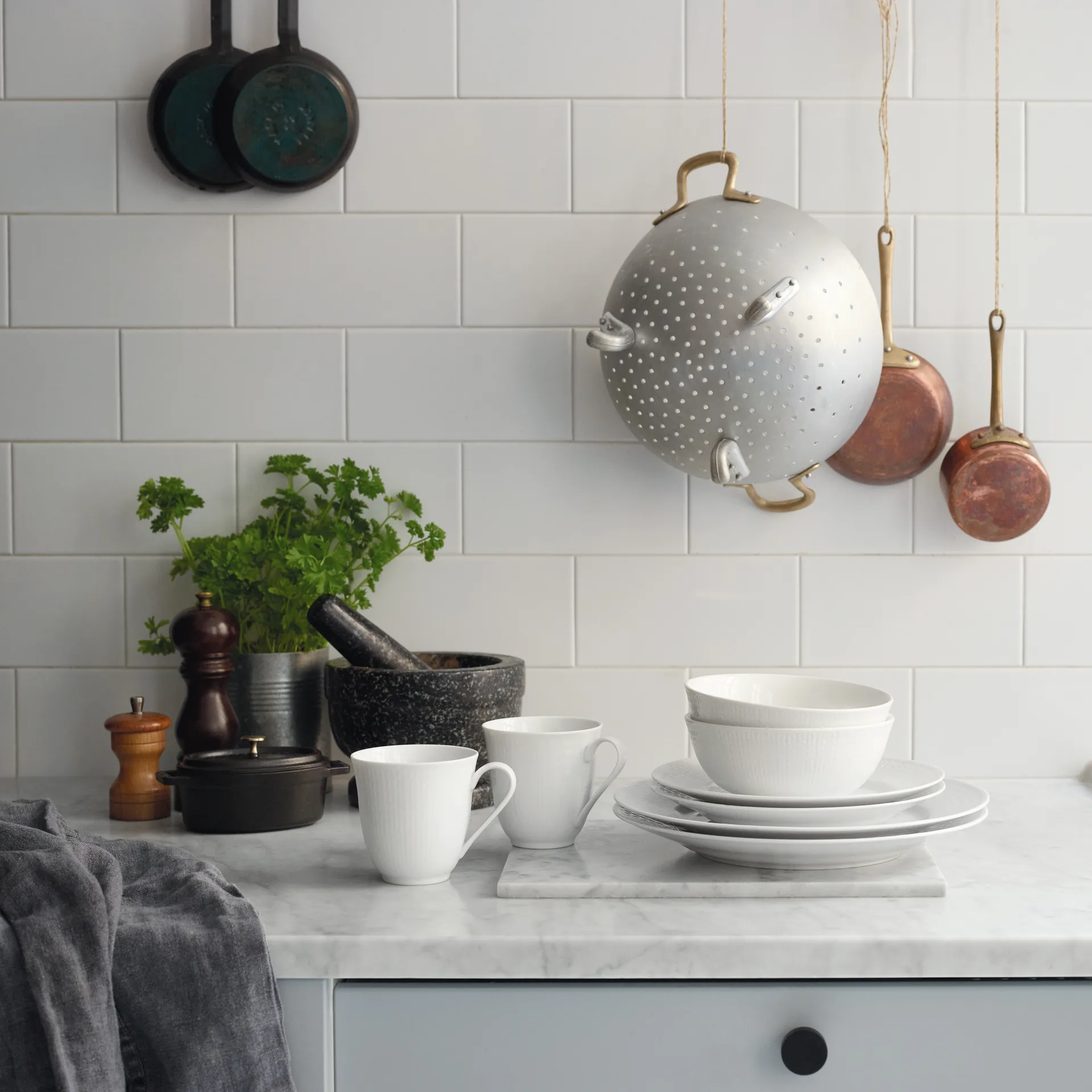 Swedish Grace startsett snø, 8 deler Rörstrand