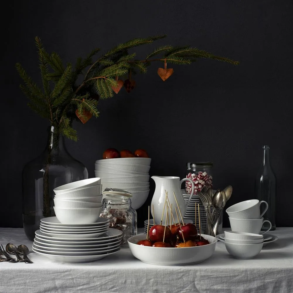 Swedish Grace tallerken 21 cm 6-pk snø (hvit),  Rörstrand