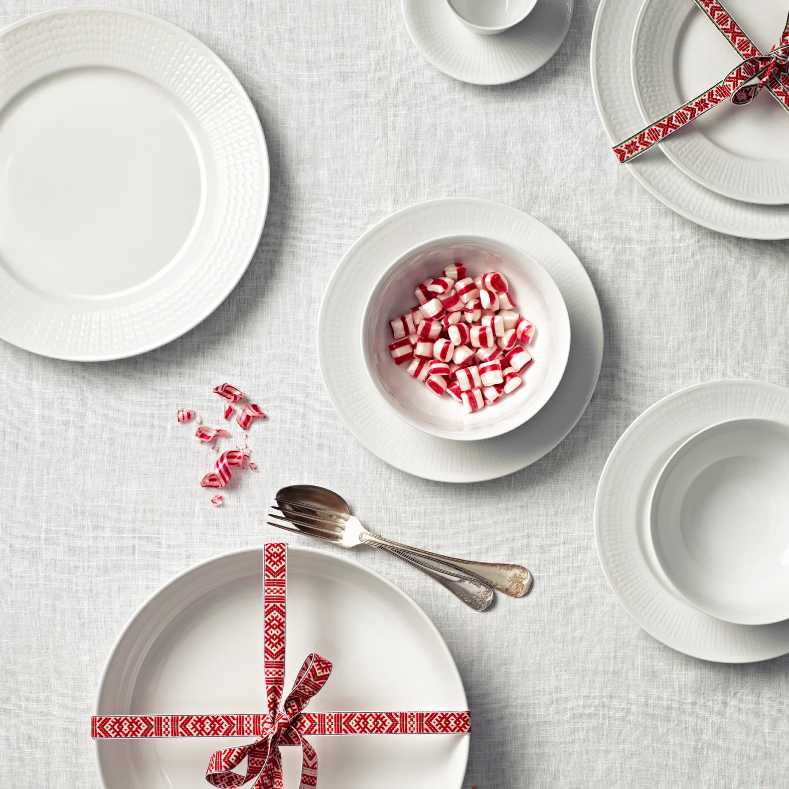 Swedish Grace tallerken 21 cm 6-pk snø (hvit),  Rörstrand