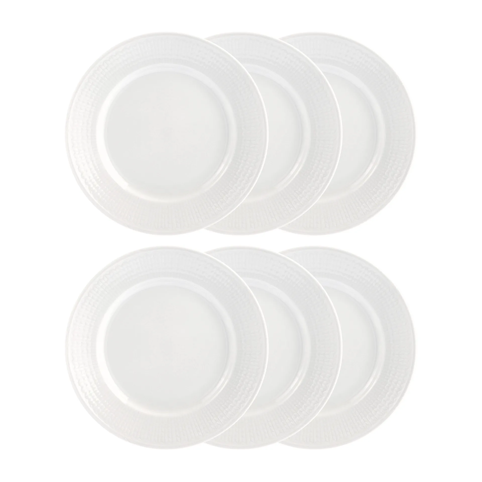 Swedish Grace tallerken 21 cm 6-pk snø (hvit) Rörstrand
