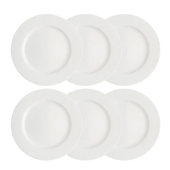 Swedish Grace tallerken 27 cm 6-pk snø (hvit) - Rörstrand