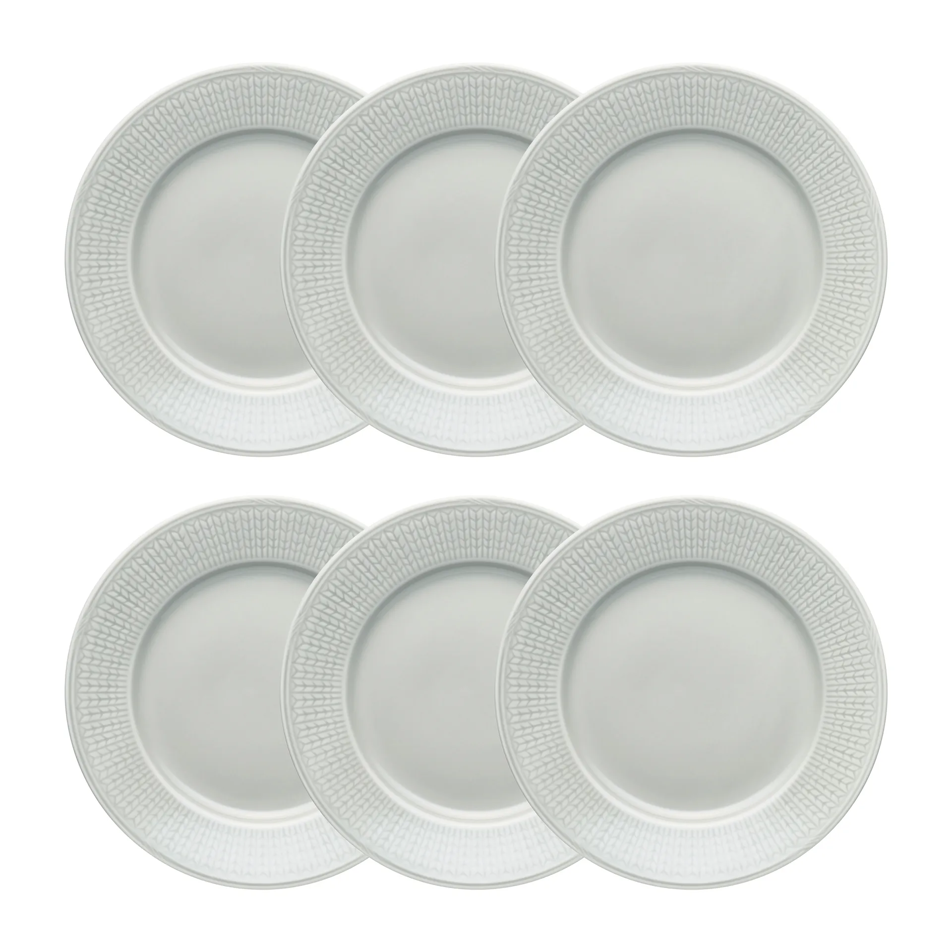Swedish Grace tallerken liten Ø 21 cm 6-pk Tåke (grå) Rörstrand