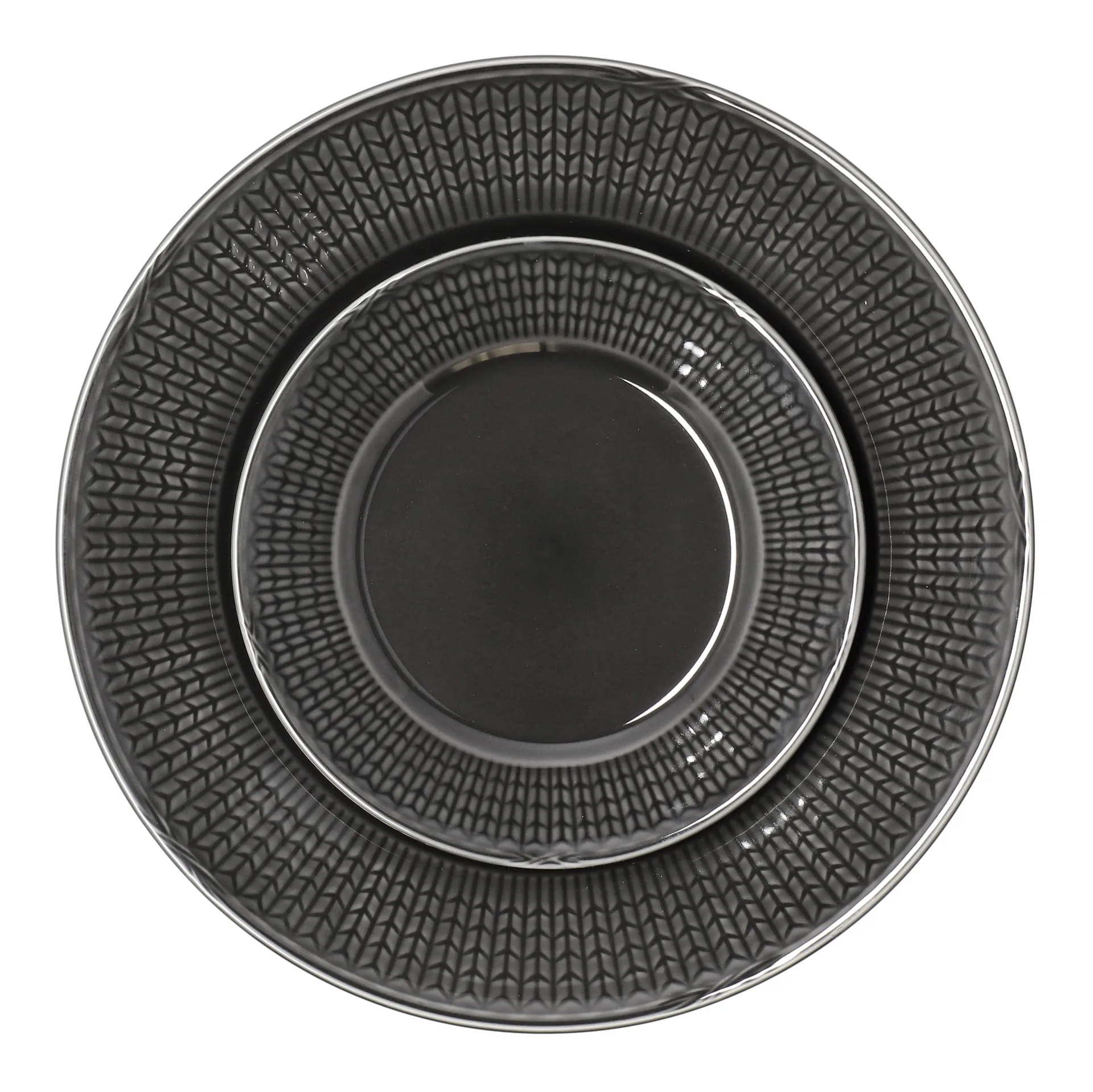 Swedish Grace tallerken liten Ø21 cm, stein (mørkgrå) Rörstrand