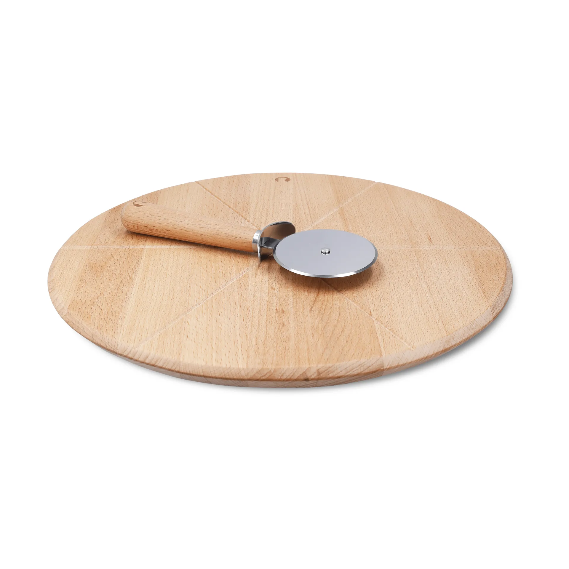 Grand Cru pizzabrett og pizzaskjærer, Bøk, Ø35 cm Rosendahl