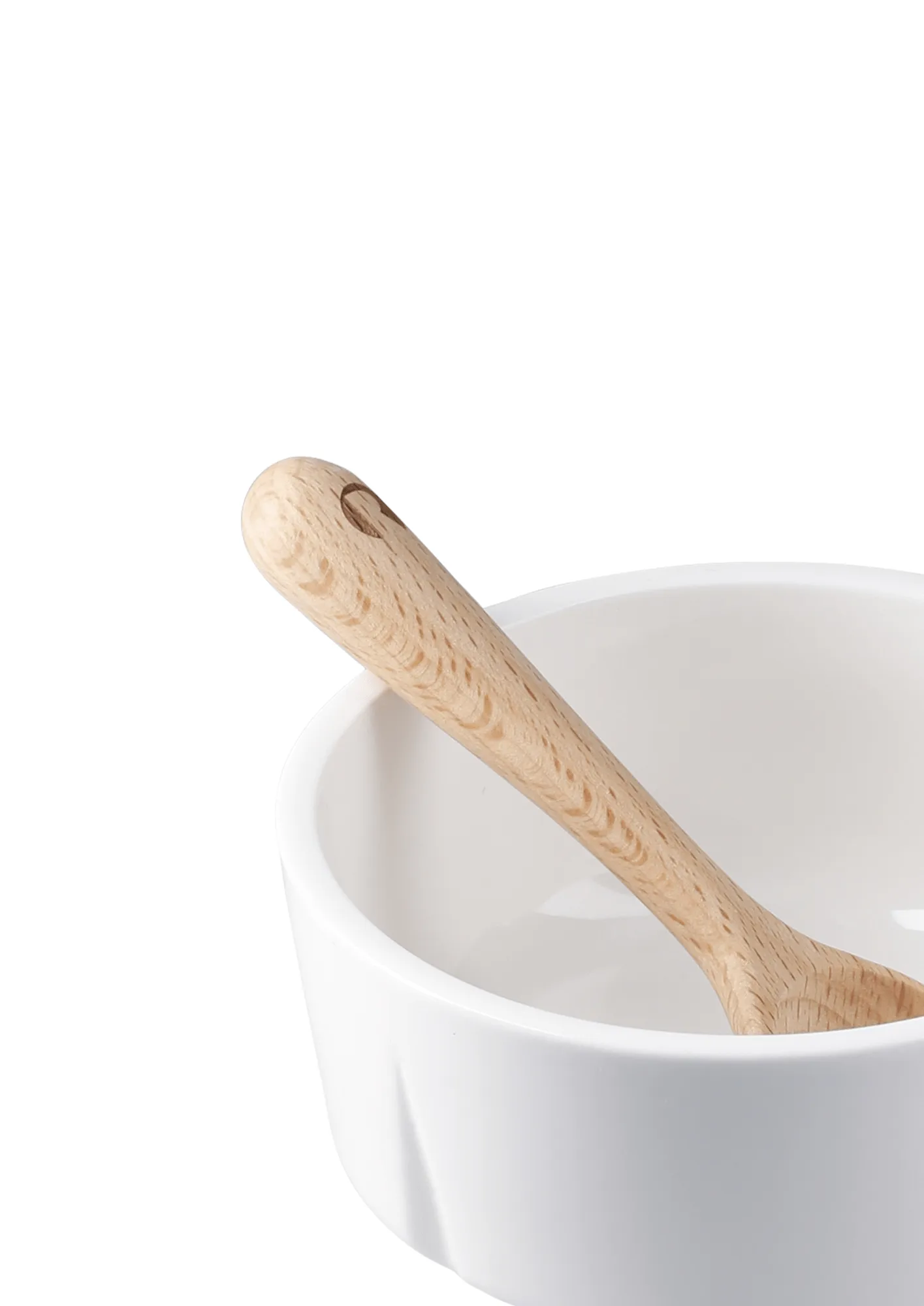 Grand Cru snacksskål og skje, Hvit, Ø10,5 cm Rosendahl