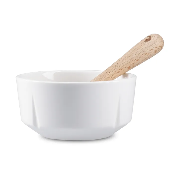 Grand Cru snacksskål og skje - Hvit, Ø9 cm - Rosendahl
