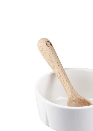 Grand Cru snacksskål og skje - Hvit, Ø9 cm - Rosendahl