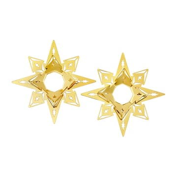 Karen Blixen lysmansjett stjerne 3 cm 2-pakning - Forgyllet - Rosendahl