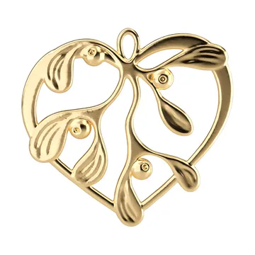 Karen Blixen under the mistletoe - Forgylt, 6 cm - Rosendahl