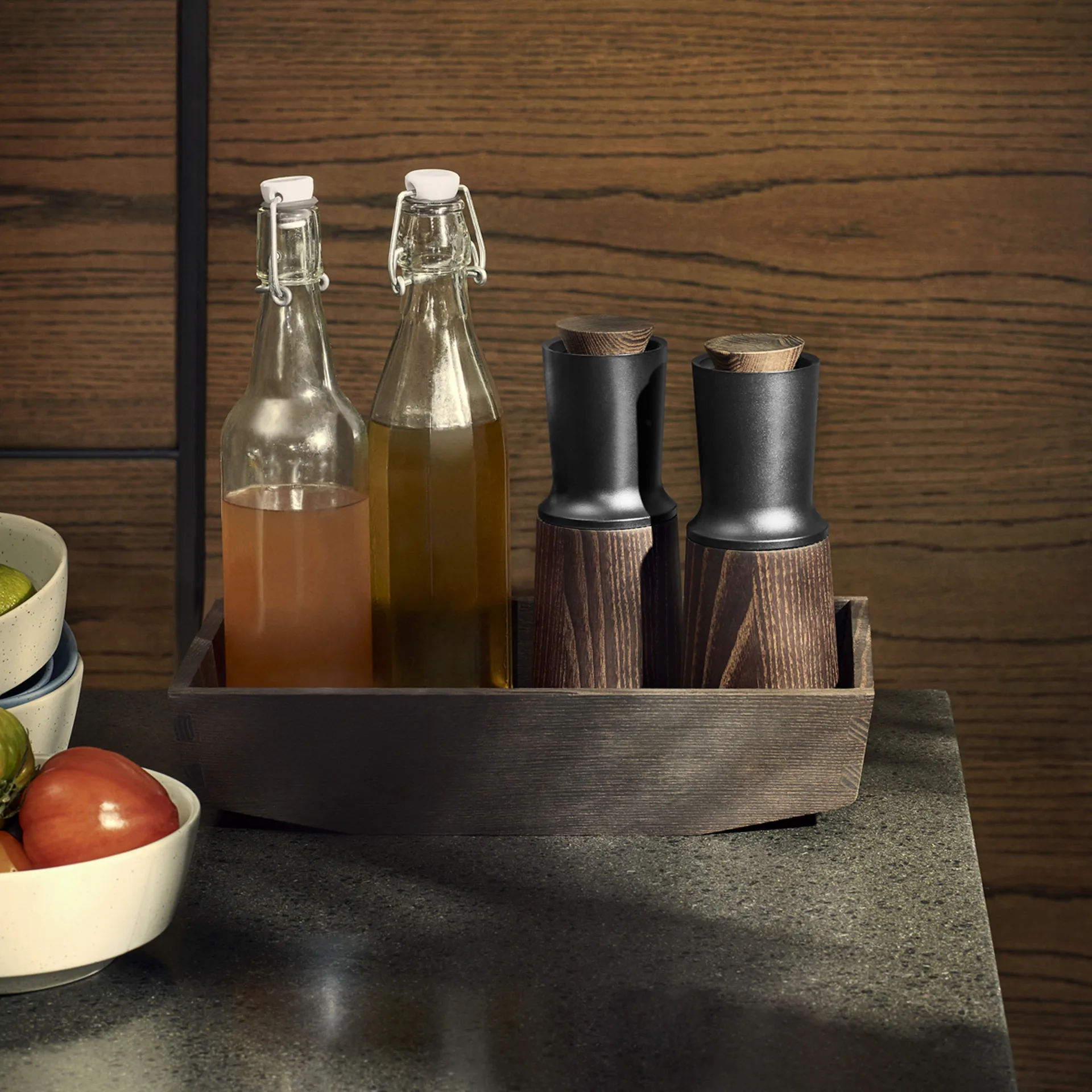 Rå salt- & pepperkvern 20 cm, Svart Rosendahl