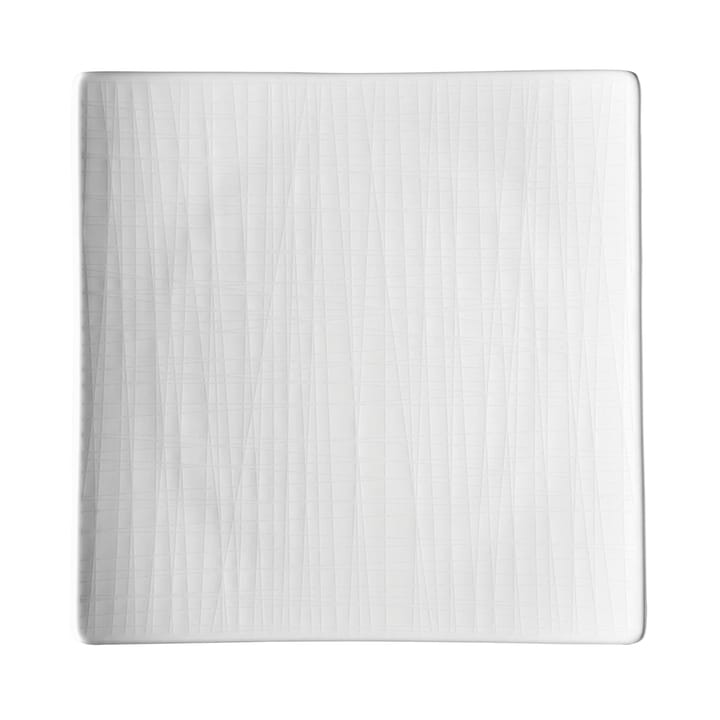 Mesh kvadratiskt tallerken 22 cm, hvit Rosenthal