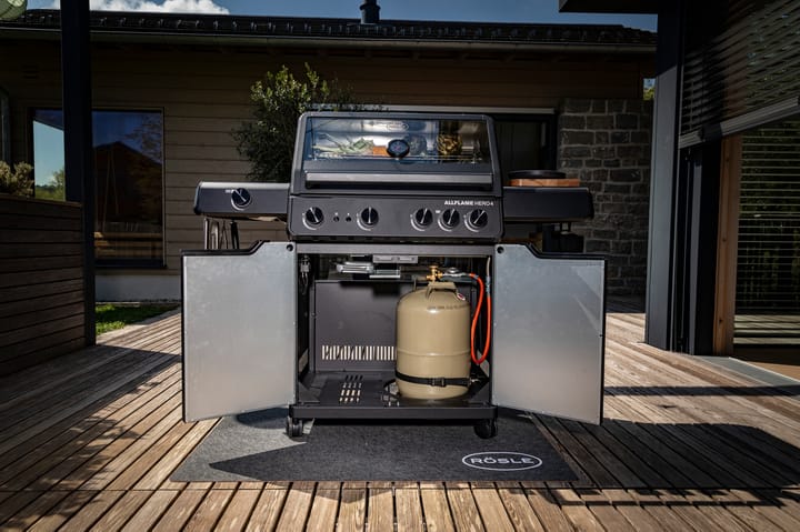 AllFlame Hero 4 gassgrill, Svart Rösle
