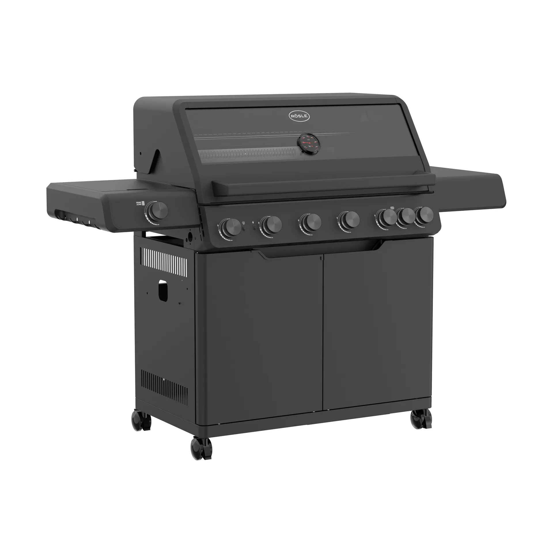 AllFlame Hero 6 gassgrill, Svart Rösle