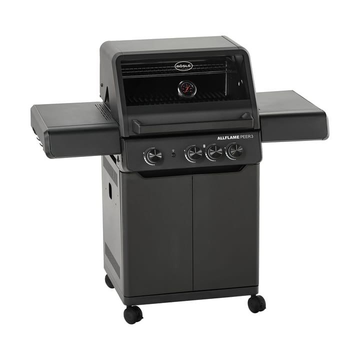 AllFlame Peer 3 gassgrill - Svart - Rösle
