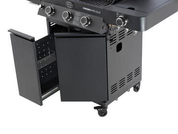 Videro PRO G3-S Vario+ gassgrill - Mattsvart - Rösle