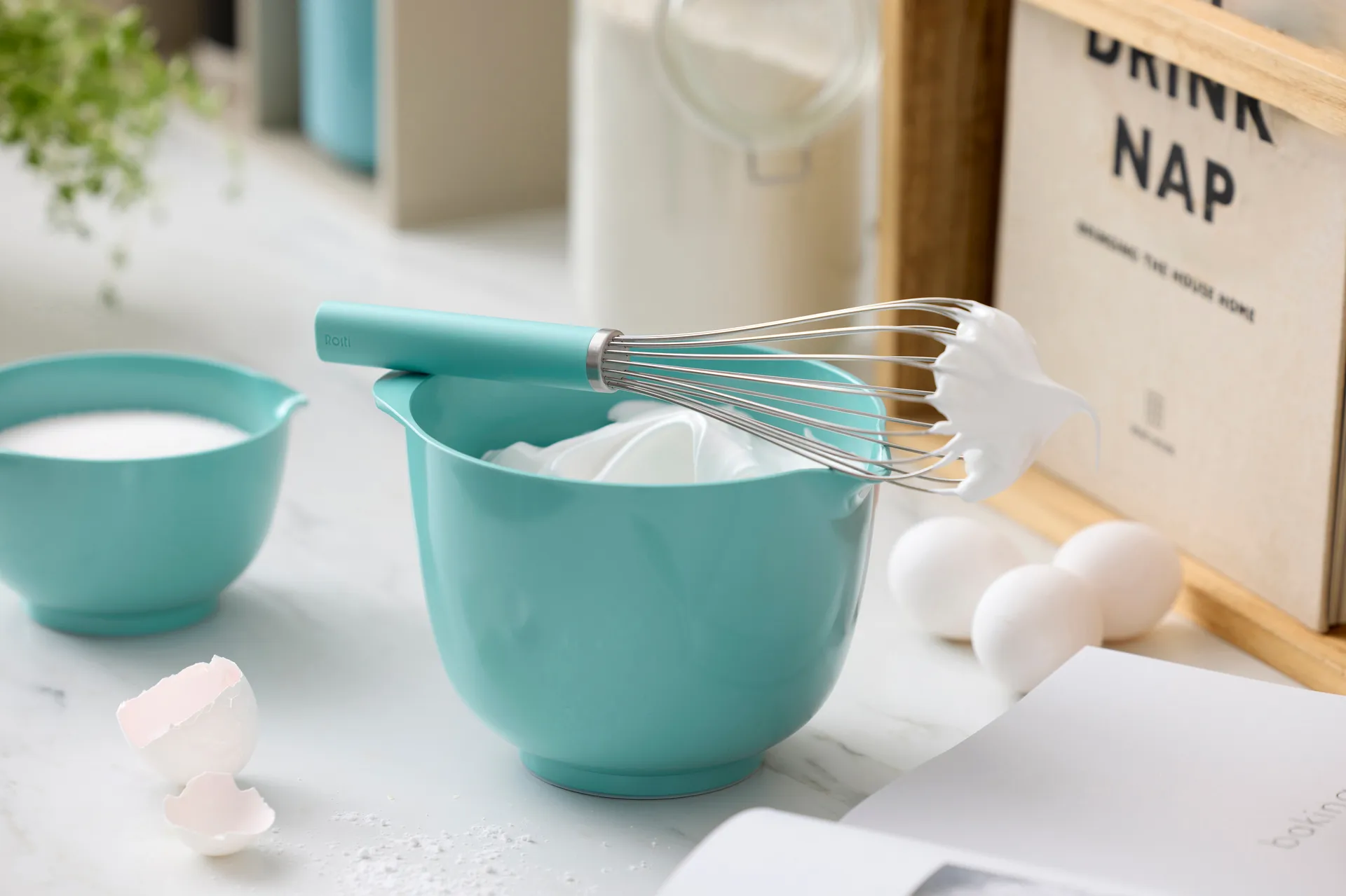 Emma ballongvisp stål 27 cm, Nordic green Rosti