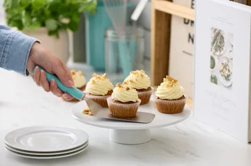 Emma palettkniv bred stål 26 cm - Nordic green - Rosti