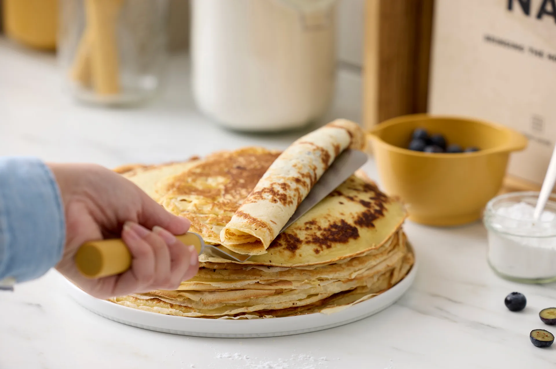 Emma palettkniv smal stål 33 cm, Curry Rosti