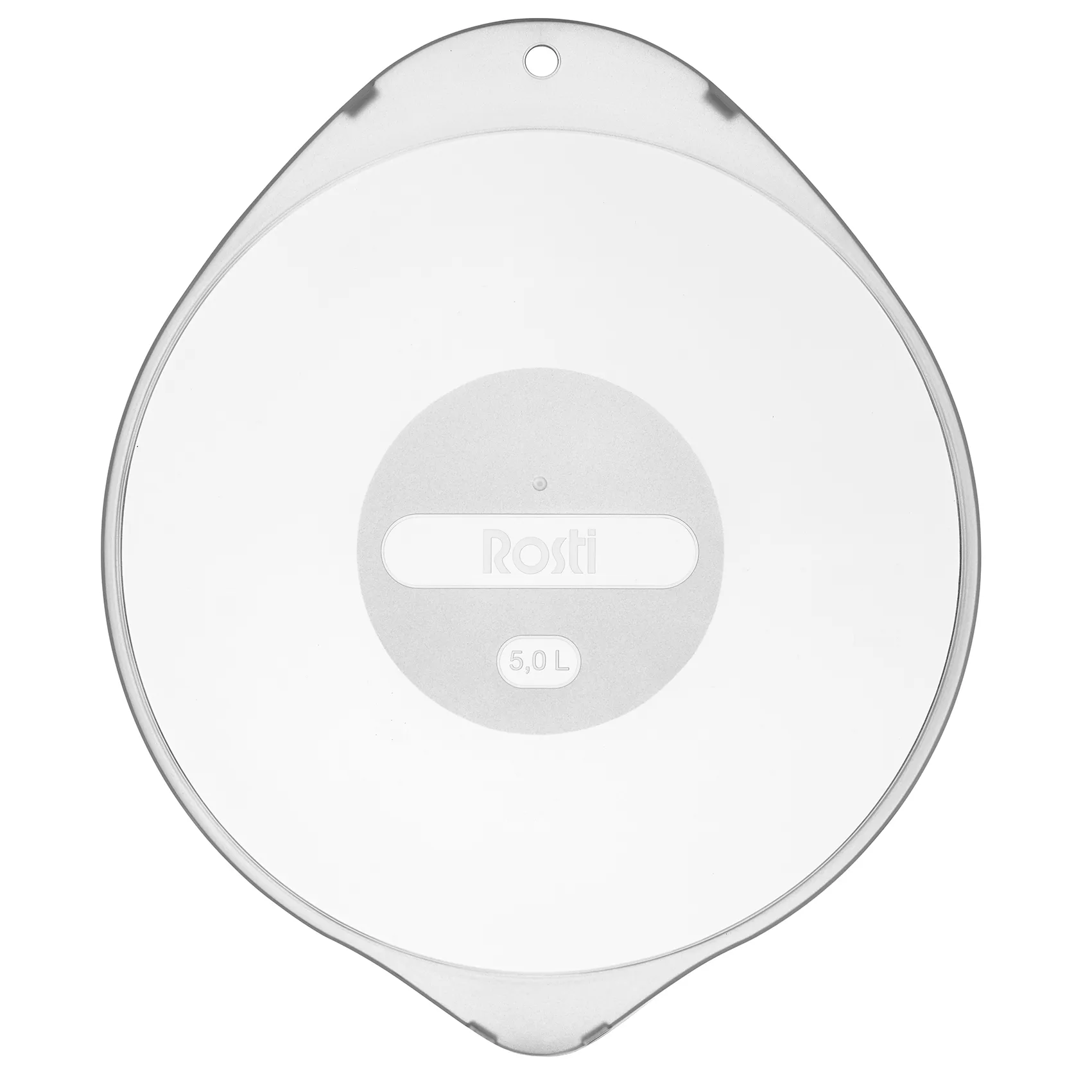 Margrethe lokk til skål 5 l, Klar Rosti