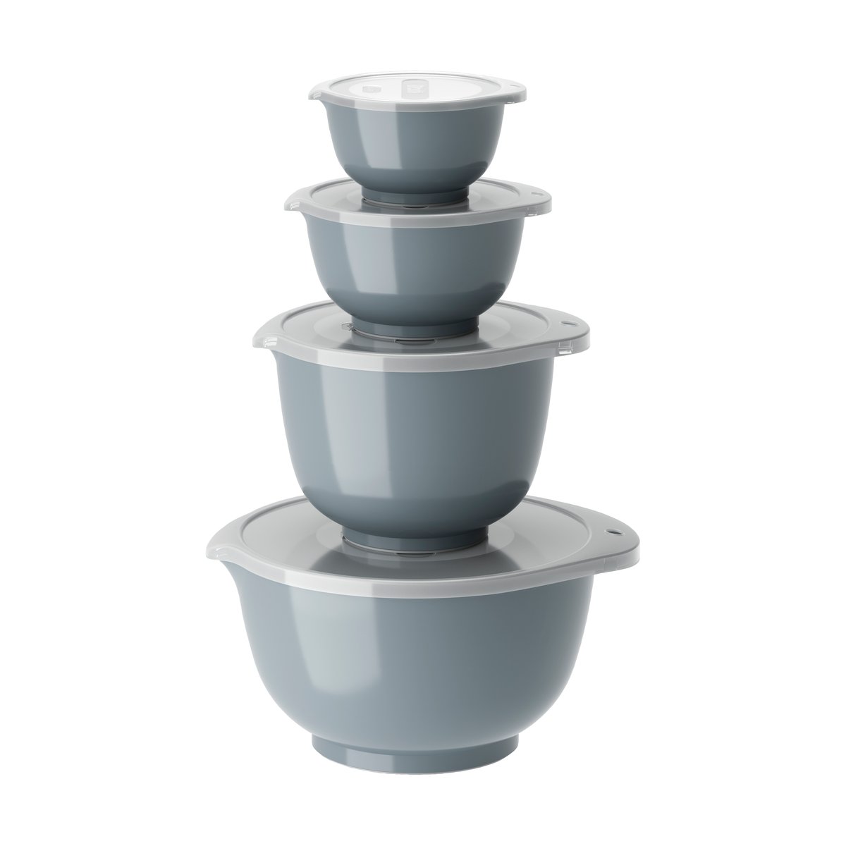 - NEW Margrethe bowls, Set of 4 + lids - Dusty Blue