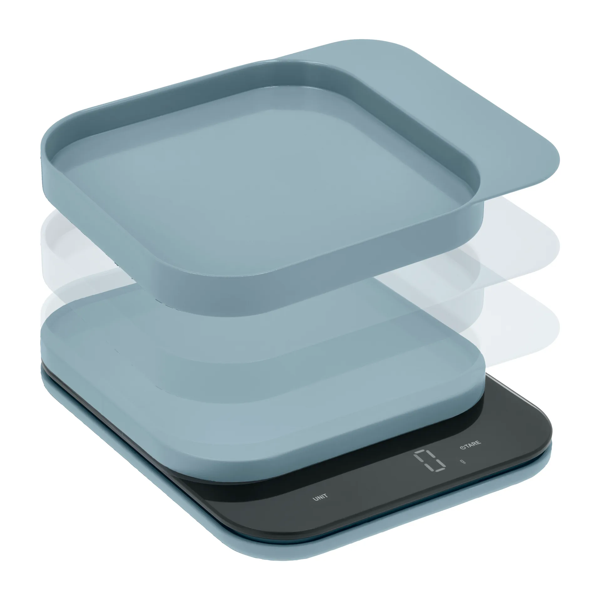 Mensura kjøkkenvekt, Dusty blue Rosti