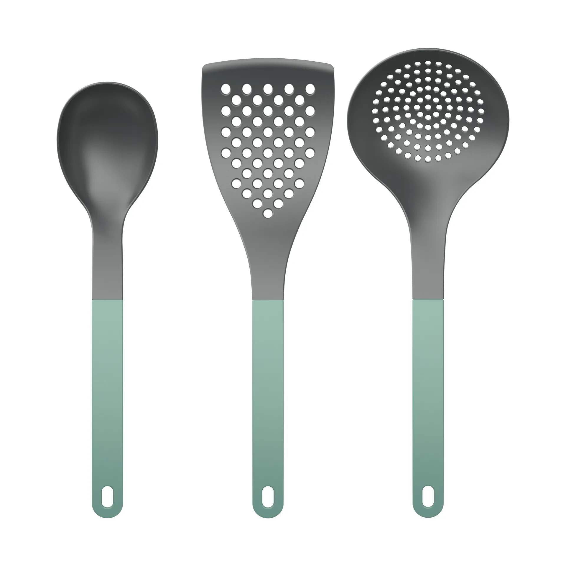Optima kjøkkenredskap 2, 3 deler, Nordic green nylon Rosti