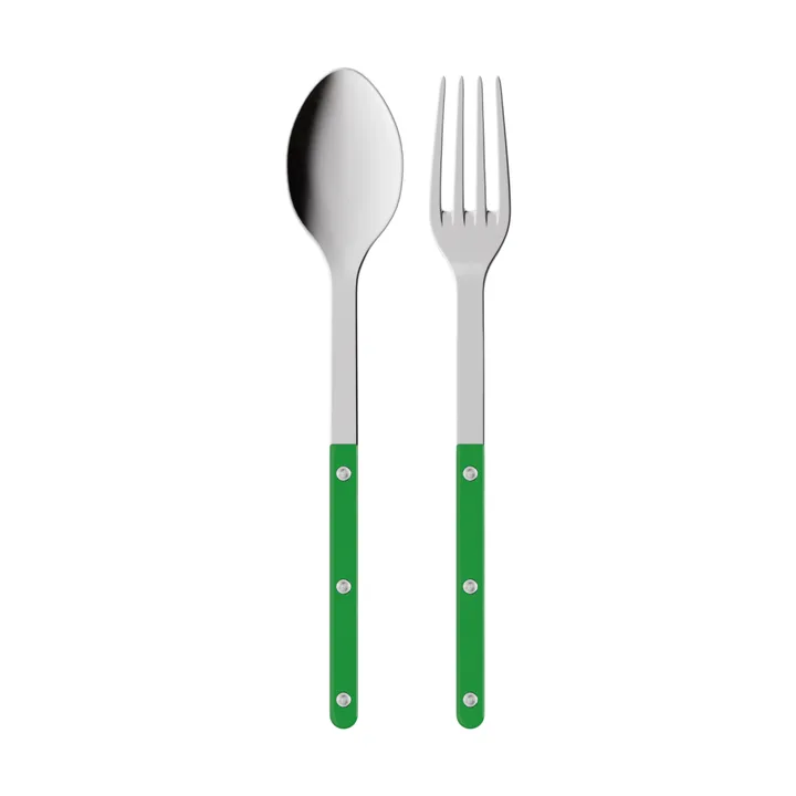Bistrot solid serveringsbestikk 2 deler - Garden green - SABRE Paris