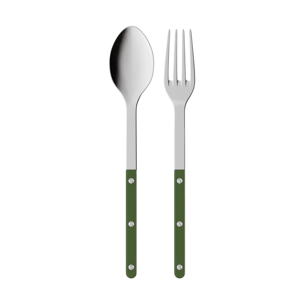 Bistrot solid serveringsbestikk 2 deler, Green SABRE Paris