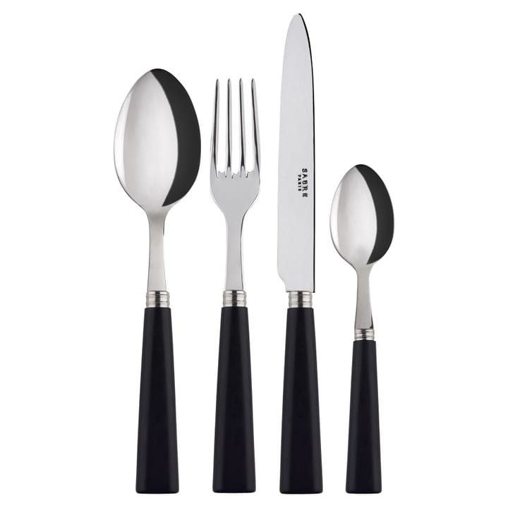 Nature bestikk 24 deler, Black wood SABRE Paris