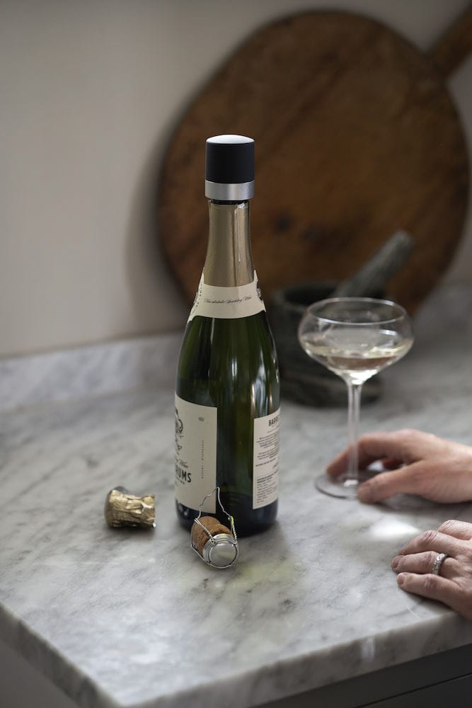 Axel vin- og champagnekork 2-pakning, Svart-sølv Sagaform
