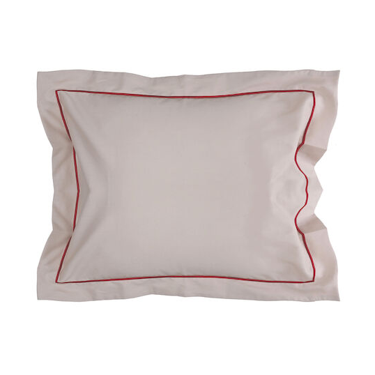 Sagaform Carl putetrekk 50x60 cm Beige-vinrød