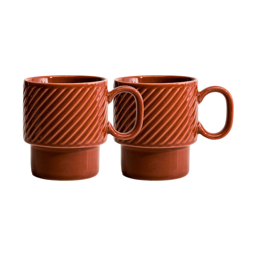 Sagaform Coffee & More kaffekopp 2-pk Terrakotta