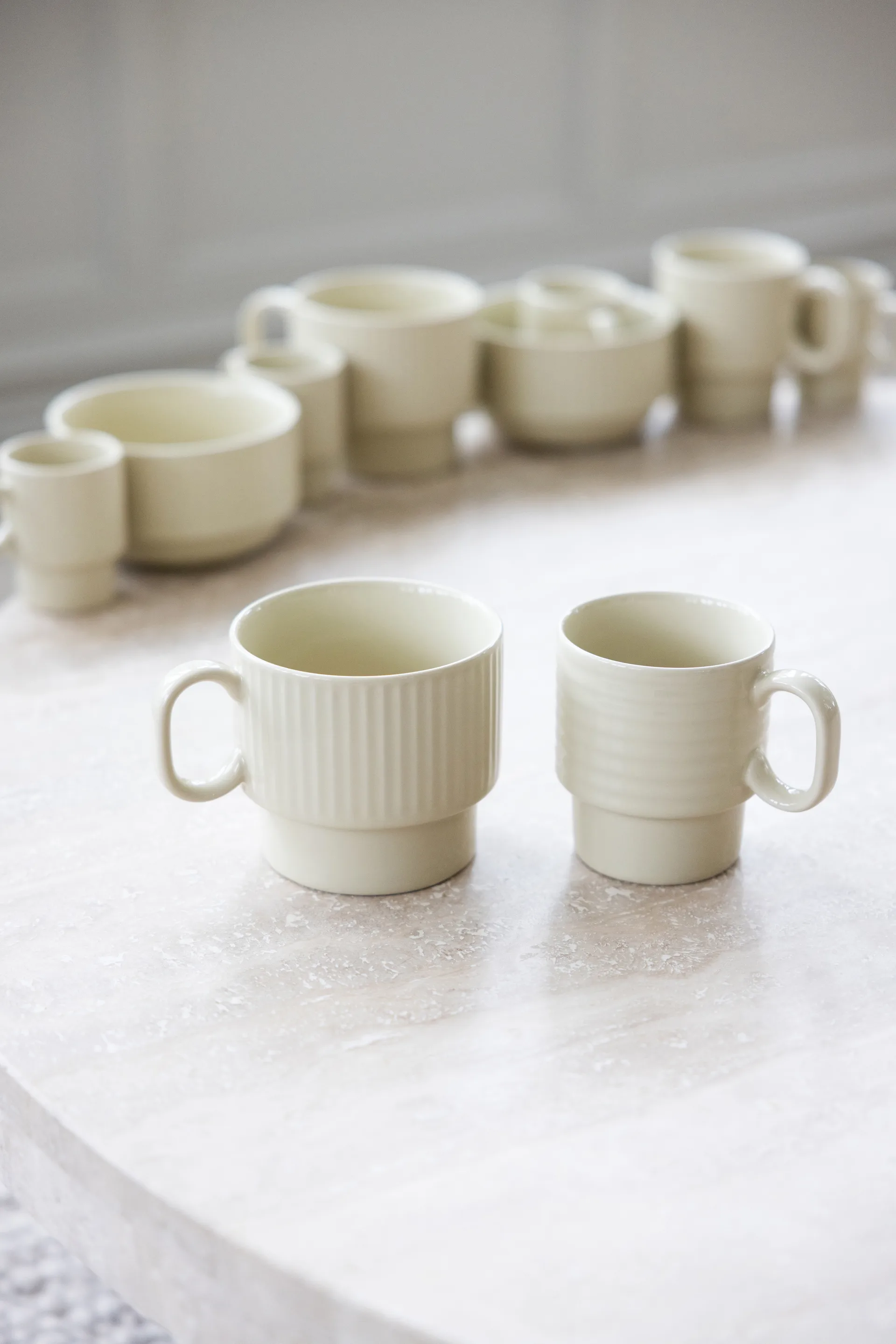 Coffee & More tekopp 2-pk, Beige Sagaform