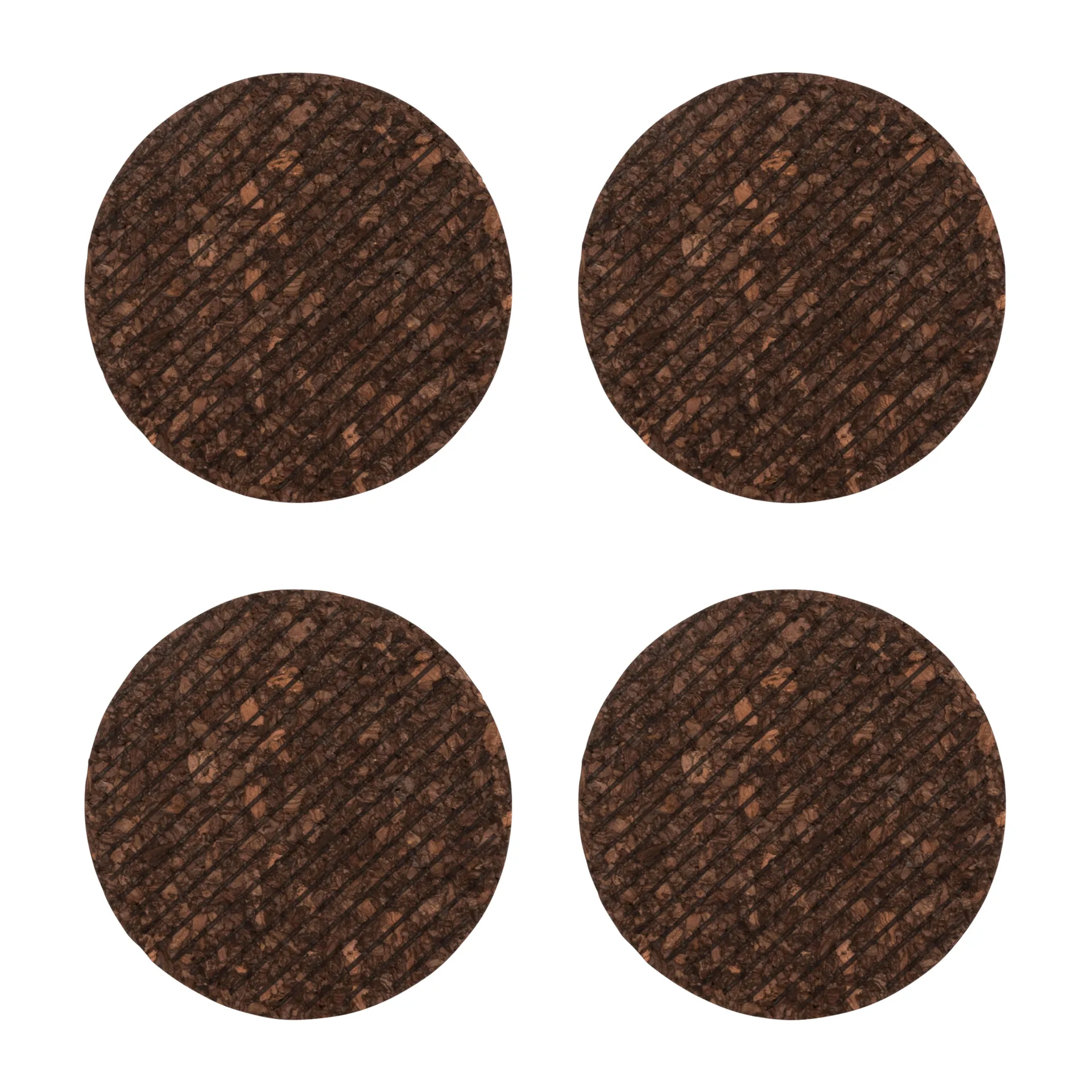 Dante glasunderlägg i kork 4-pack, Brun Sagaform